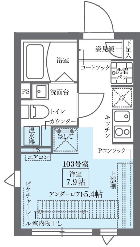 COCOCUBE北千住 間取り図