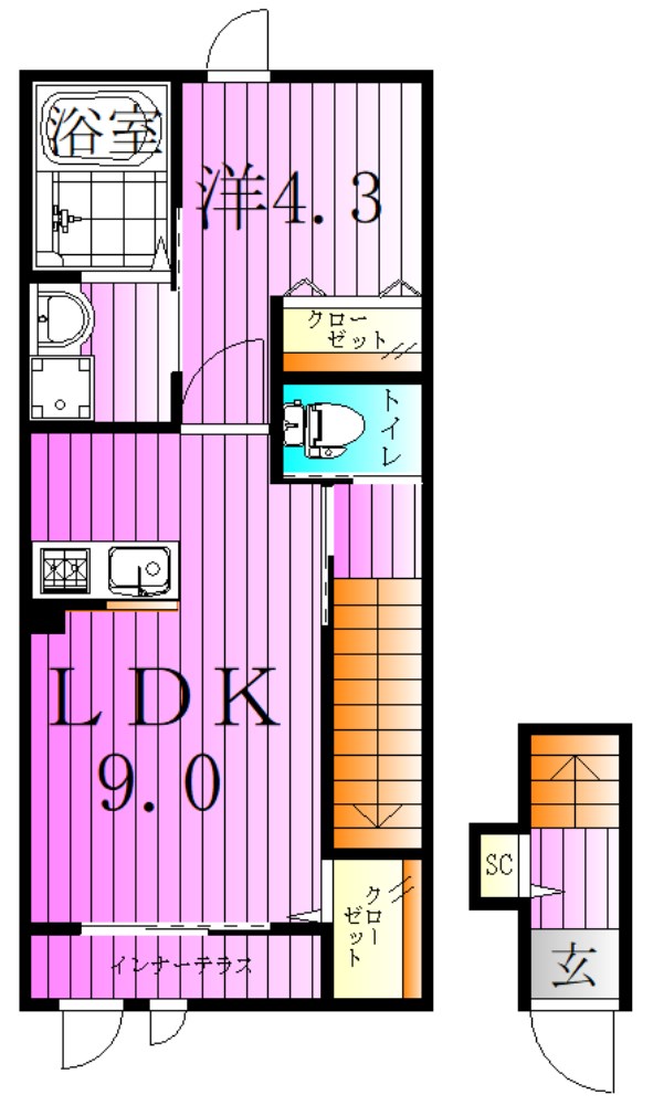 Grandeur東綾瀬 間取り図