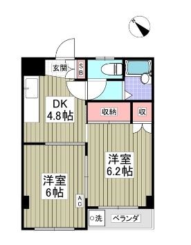 ブルーメセゾン  間取り図
