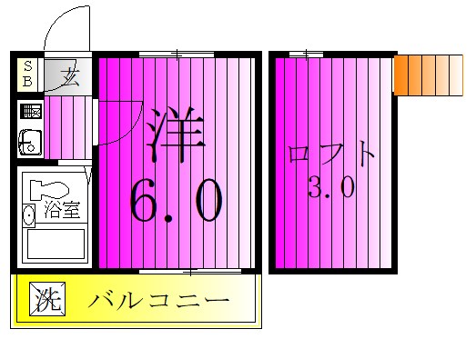 アネックス新松戸77 205号室 間取り