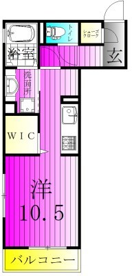 リノアイーナ 106号室 間取り
