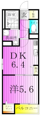 コンフォート青井 間取り図