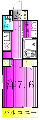 ガーデン　ヒルズ 102号室 間取り