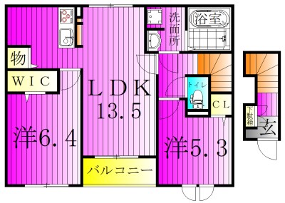 アルクドマーニ 202号室 間取り