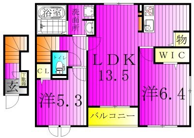 アルクドマーニ 204号室 間取り