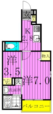 ディアマンテ西新井 間取り図