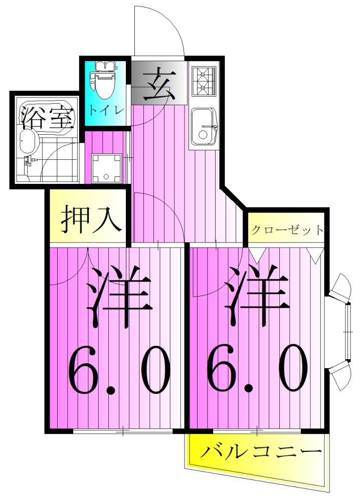 リバーサイド小泉 間取り図