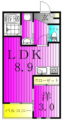 REGALEST La Campanella 301号室 間取り