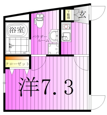 COCOCUBE北千住Ⅱ 間取り図