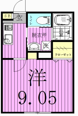 チェスターハウス 202号室 間取り