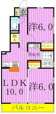 フラッツ西新井 間取り図