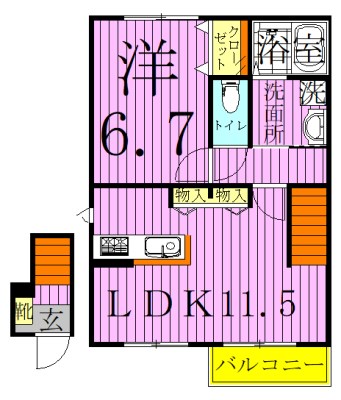 ルミエール　トロワ  間取り図