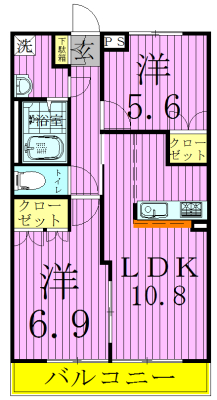 グレイスヴィラ 103号室 間取り