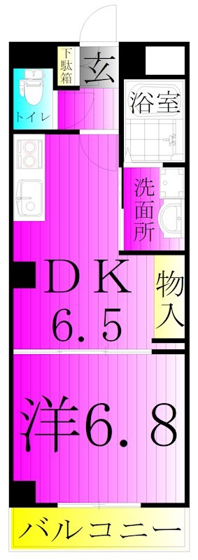 リバパレスおおたかの森 307号室 間取り