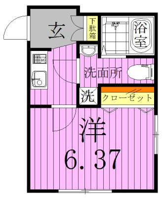 ｂ&amp;rsquo;ＣＡＳＡ　おおさかえ公園 間取り図