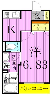 ファイネス梅田Ａ棟 間取り図