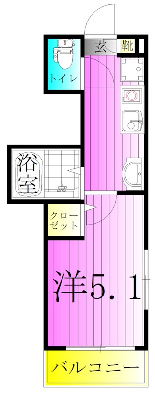 メルディア舎人 間取り