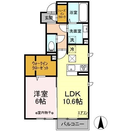 ペアージュ　Ⅱ 101号室 間取り
