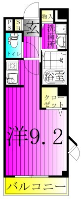サウス・ヤツカ 205号室 間取り