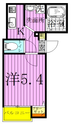 ソレイユ  間取り図