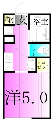 MELDIA北綾瀬V 間取り図