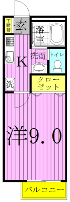 オーヴかしわ 202号室 間取り