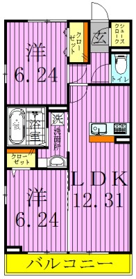 ルーチェオザワ 間取り図