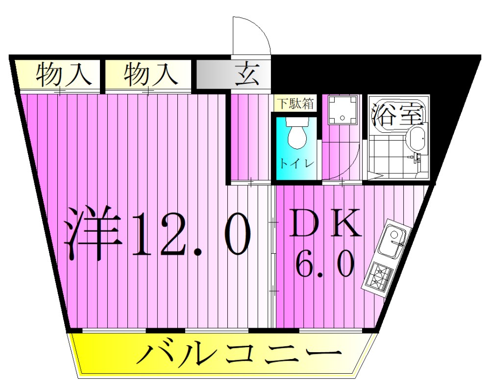 ベルゾーネ千住 間取り図