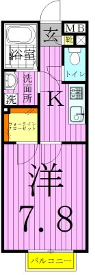 アムール　ブション 間取り図