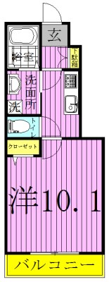 ラ・ルーチェＡ   102号室 間取り