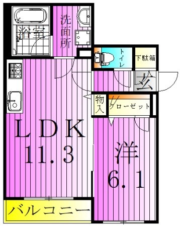 ベレオグランデ風待月 間取り図