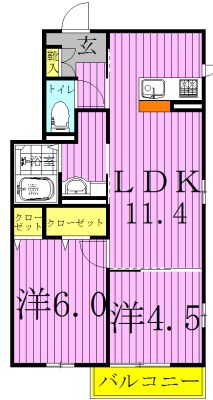 グランツ 301号室 間取り