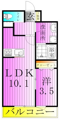 リーブルファイン谷在家 間取り図