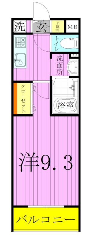 ＷＡＶＥ谷在家 間取り図