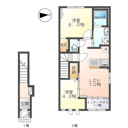 サンフォレスタ 202号室 間取り