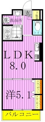ぺスカ保木間 間取り図