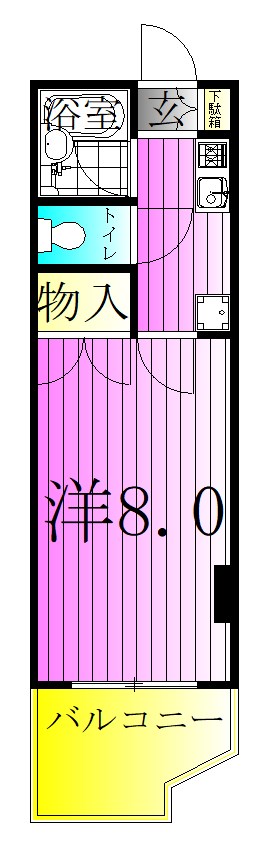 ユニティ西竹の塚 間取り図