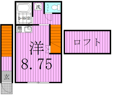 フェリオ 5号室 間取り
