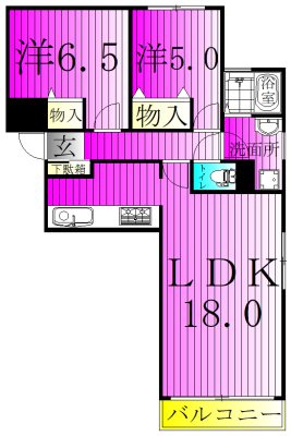 ラフィーヌ・ショコラ 3-C号室 間取り
