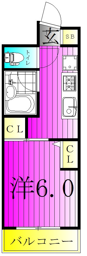 ロマネあけぼの 203号室 間取り