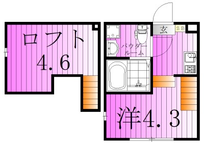ハーモニーテラス亀有Ⅱ 間取り図