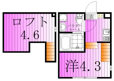 ハーモニーテラス亀有Ⅱ 間取り図