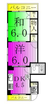 桃林ハイツ 301号室 間取り