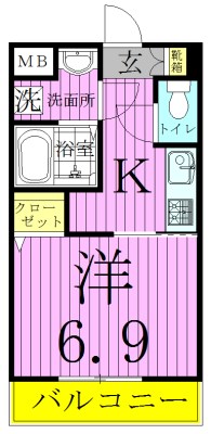 ｂ&amp;rsquo;ＣＡＳＡ　Ｖｅｒｄｅ　～ビーカーサヴェルデ～ 間取り図