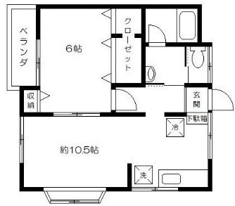 コーポ北嶋 間取り図