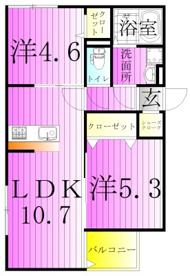 ウィンドテラス千住緑町 間取り図