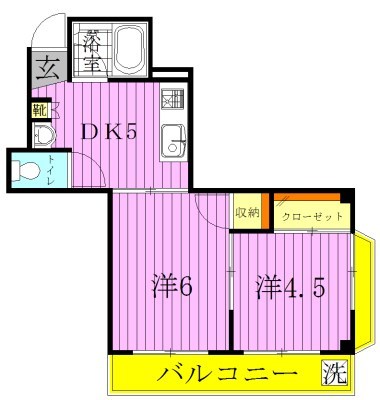 グリーンコーポ 間取り図