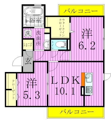 グランドゥール　シャルマン 間取り図