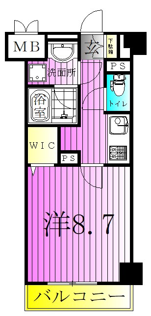 エスポアール扇西 間取り図