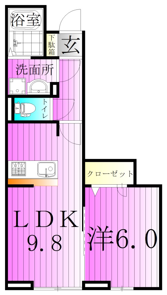 グラナーデ六町Ⅱ 間取り図